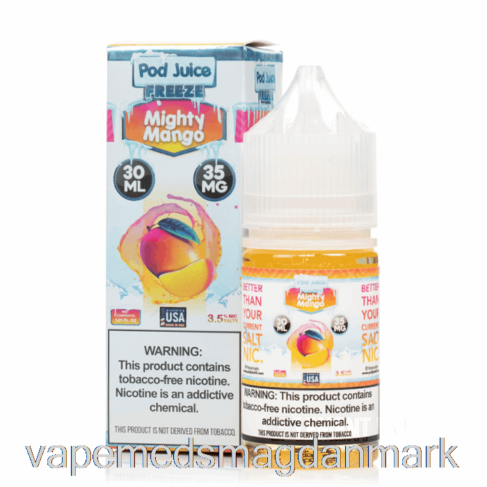 Vape Juice Fryse Mægtige Mango - Pod Juice - 30ml 35mg